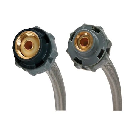 B & K Fluidmaster 3/8 in. Compression X 1/2 in. D FIP 20 in. Stainless Steel Supply Line B1F20CS